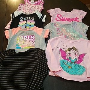 Girls 3T shirts - lot of 6 shirts & a jumper